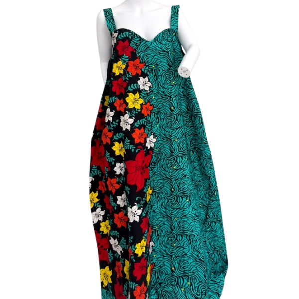 Emerald Bloom Maxi Dress