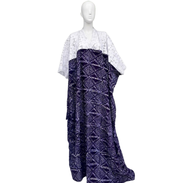 The Lace-Yoke Adire Bubu